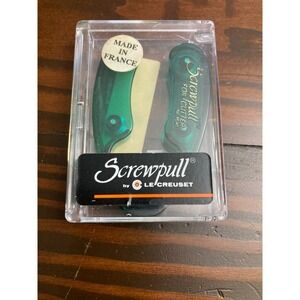 Screwpull Foil Cutter by Le Creuset Green Made in France in Box Wine Vintage
